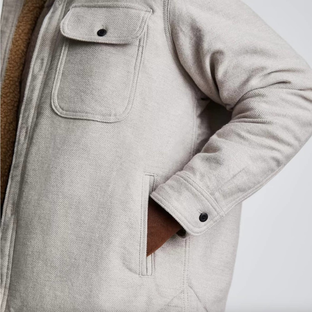Everlane Men's The ReNew Fleece-Lined Heavyweight Overshirt Size XXL New - Picture 3 of 16